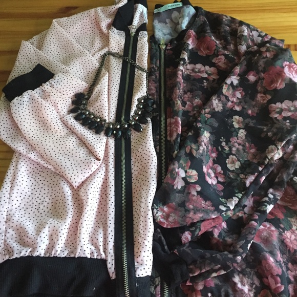 Maurices Tops - Bundle of sheer zip up shirt jackets.🌺