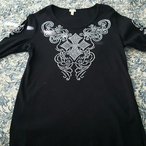 3/4 sleeve Reba shirt