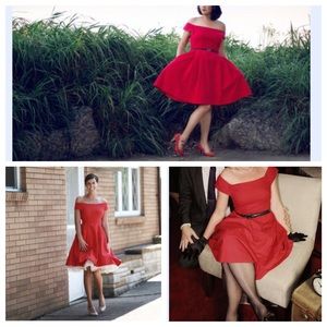 Emily and Fin Red Dress