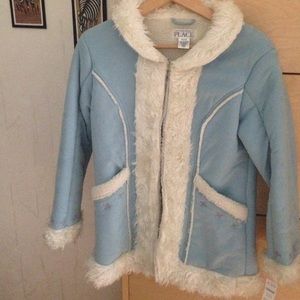 NWT Faux fur coat for girls