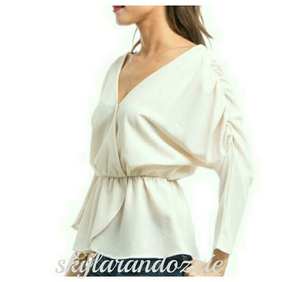 Ivory dolman blouse - Picture 2 of 4