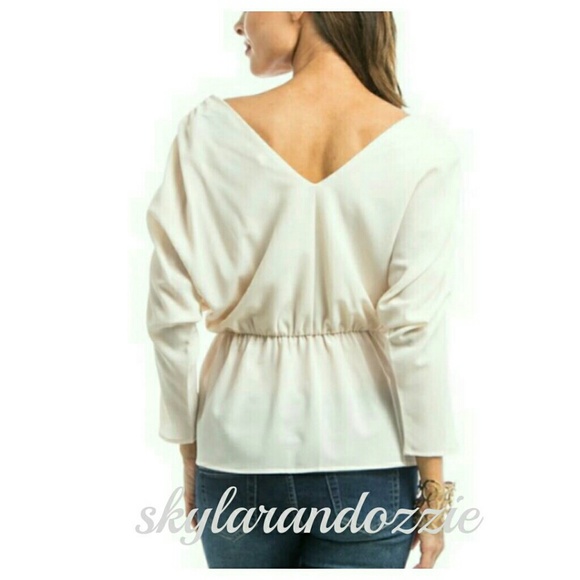 Ivory dolman blouse - Picture 3 of 4