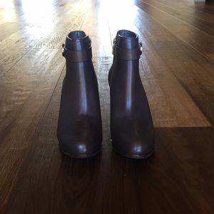 Tory Burch leather ankle boots.