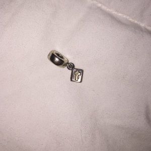 Silver and gold Pandora charm