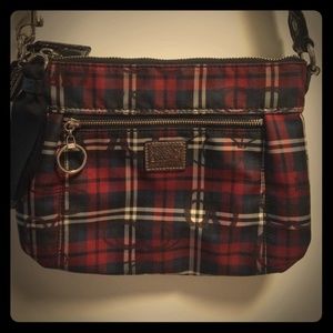 NWOT Tartan Coach Crossbody Purse