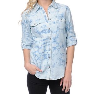 denim button down shirt