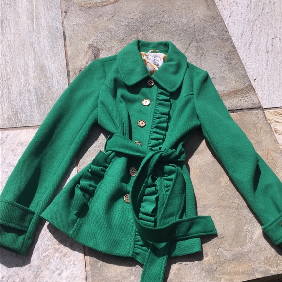 Green coat. Unique style! - Picture 2 of 2