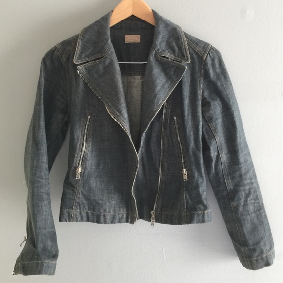 LAST DAY! Alaia Denim Moto Jacket