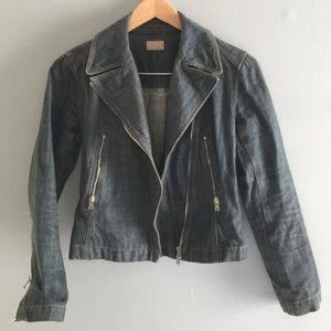 LAST DAY! Alaia Denim Moto Jacket