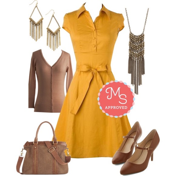 ModCloth Dresses & Skirts - *Sale* Yellow Soda Fountain Dress, fits size M