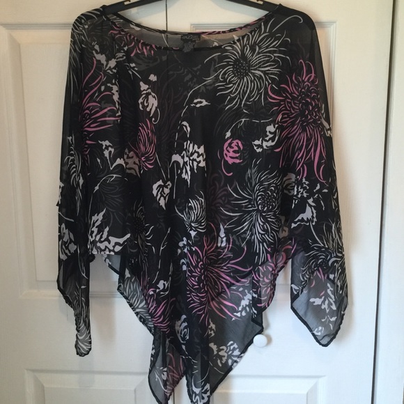 SHEER PONCHO