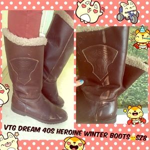 ❤️VTG DREAMY WINTER BOOTS!Amazing detailing!Sz8🌟