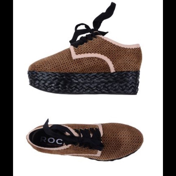 ♥SOLD♥ Rochas Brown Suede Espadrilles