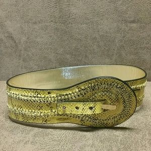 JESSICA SIMPSON FAUX SNAKE SKIN BELT SZ MED