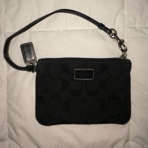 Black Coach Wristlet