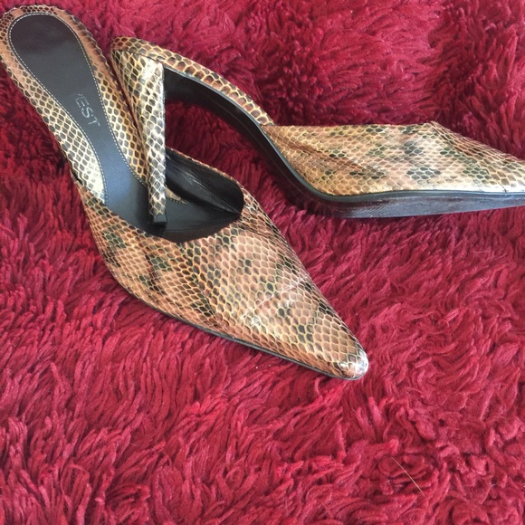 Brown Leather Heel