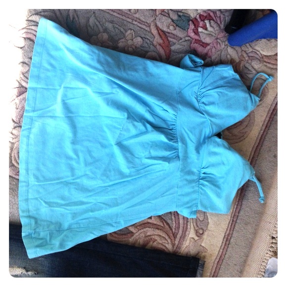 Blue styles tank top