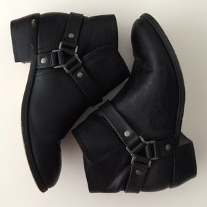 Black ankle boots