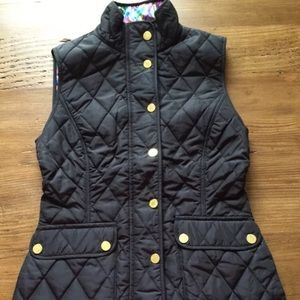 ❌SOLD❌Lilly Pulitzer Black Quilted Vest