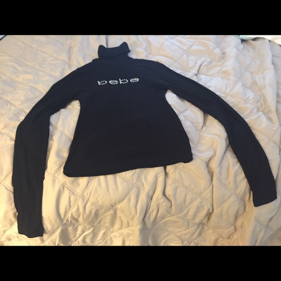 Black turtle neck long sleeve  shirt