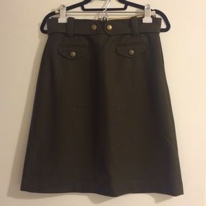 J Crew A-Line Military skirt