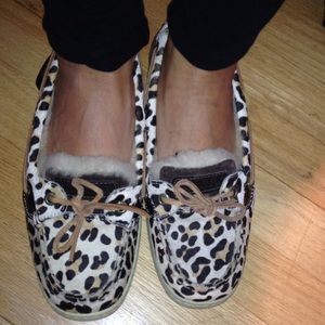 Cheetah Print Sperrys