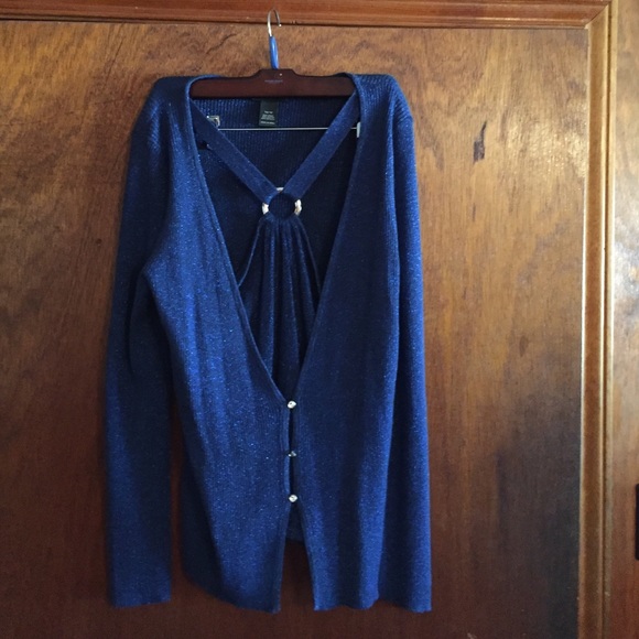 Sparkling Blue Shirt with rhinestone buttons