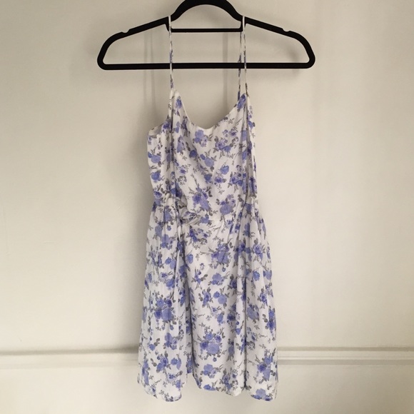 Dress with blue flowers