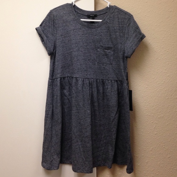Forever 21 grey t shirt dress size medium NEW