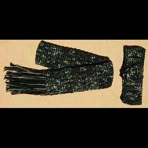 Crocheted Scarf and Headband Set