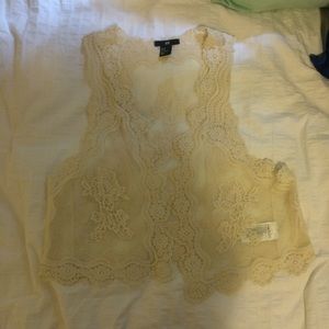 Unique lace vest
