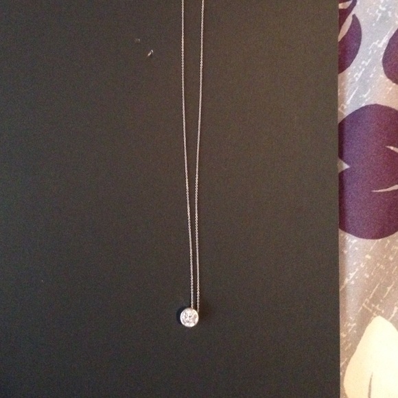 CZ diamond pendant necklace