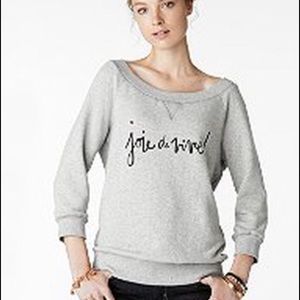 Kate Spade "Joie de Vivre!" sweatshirt