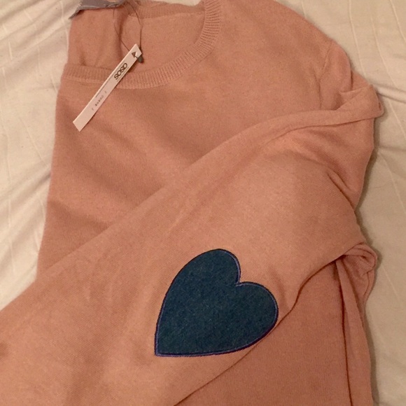 NWT Heart Patch Asos Sweater