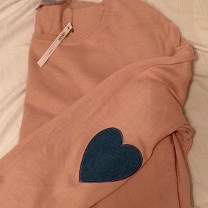 NWT Heart Patch Asos Sweater