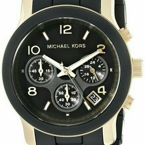 Michael Kors Chronograph Gold-Black Bracelet Watch