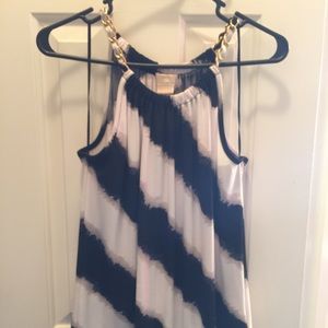 Michael Kors black and white top