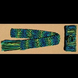 Crocheted Scarf and Headband Set