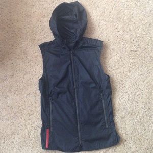 Prada black vest windbreaker