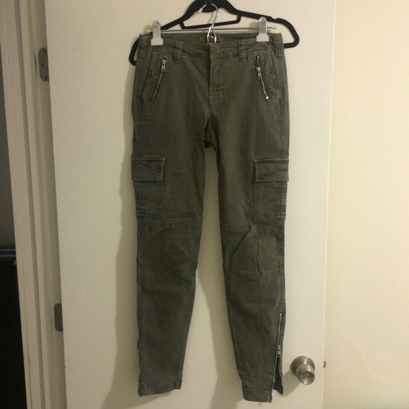 J Brand Maverick Skinny Ankle Zip Cargos