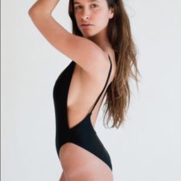 Black Tricot one piece bikini