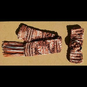 Crocheted Headband and Scarf Set