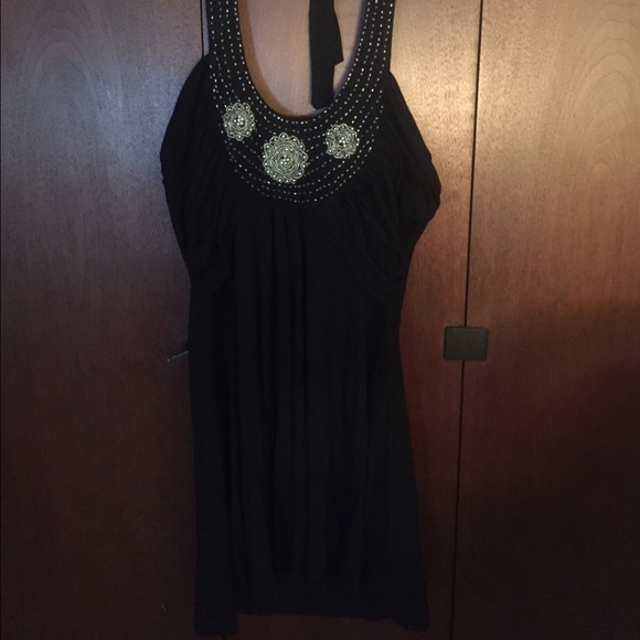 Beaded halter top