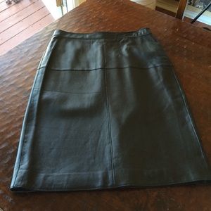 Leather skirt