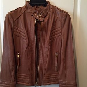 ‼️SOLD‼️ Michael Kors Fitted Camel Genuine Leather Jacket