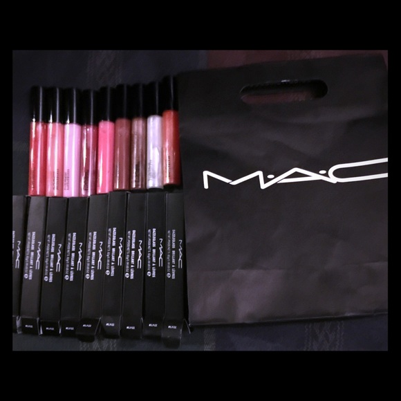 10pc Associated Colors MAC Lipglass!!!