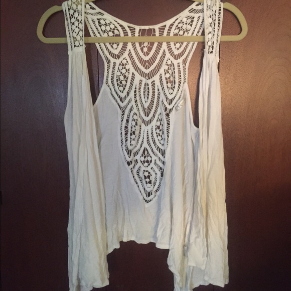 Crochet layering vest