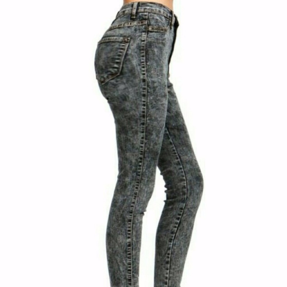 Dark Gray & Black Vibrant Stretch  jeans brand new