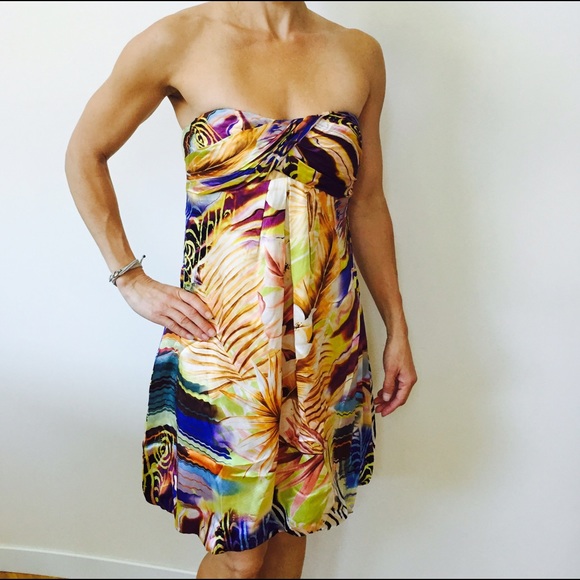 Colorful Silk Dress