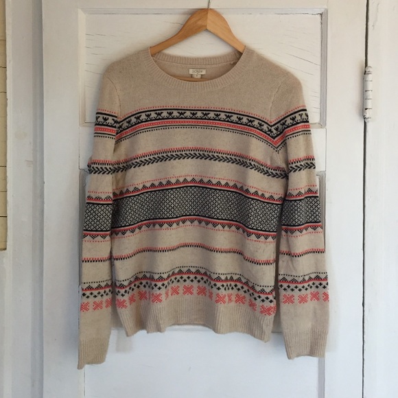 J. Crew Factory Fair Isle Sweater